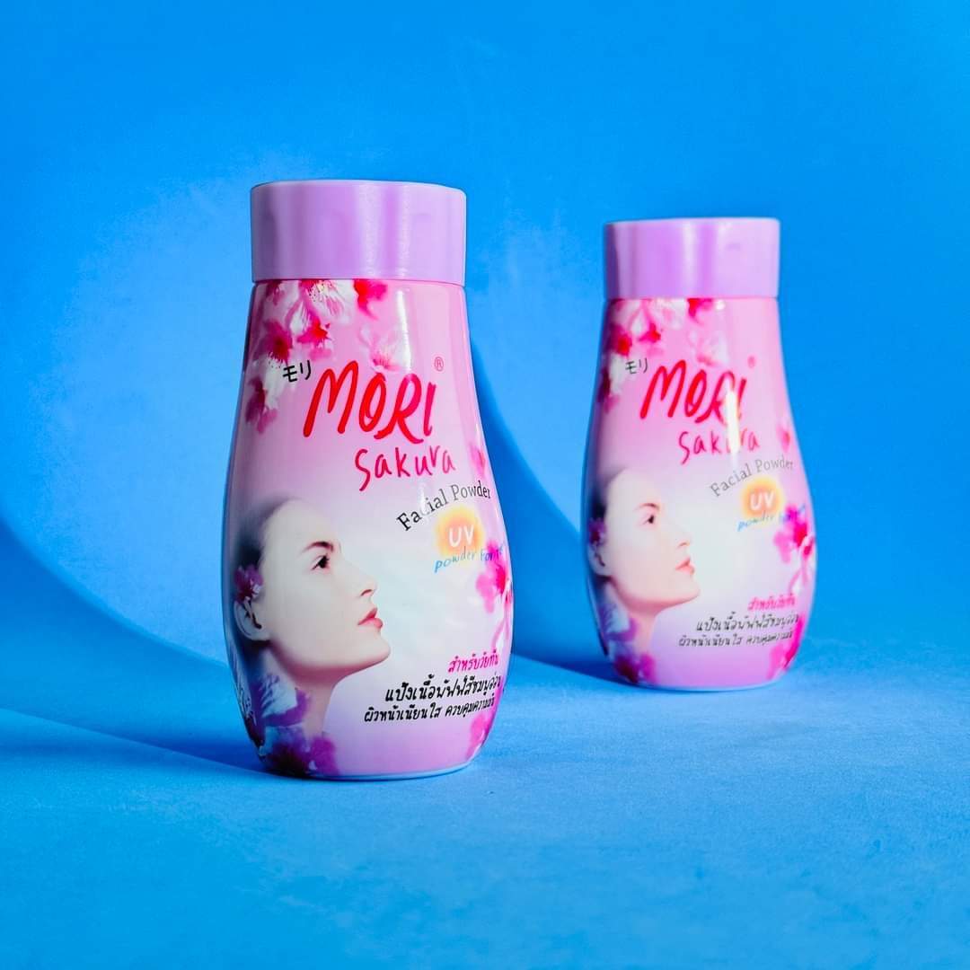 MORI SAKURA FACIAL POWDER PINK With UV Protection.