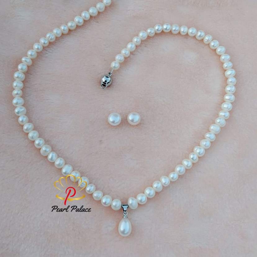 Blush Radiance White Pearl Set — 2