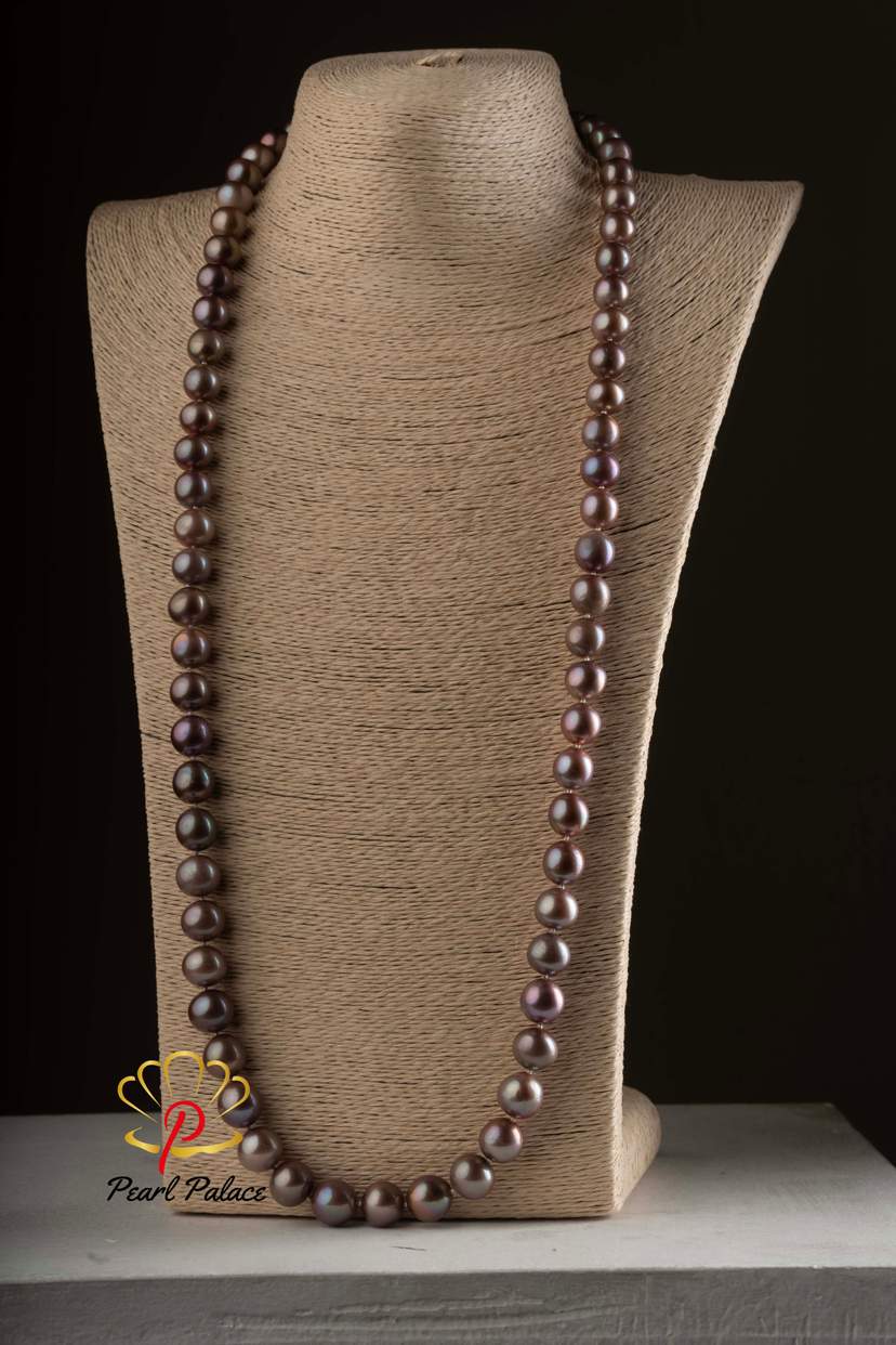 South Sea Pearl Purple Color Necklace (12-14mm) — 2