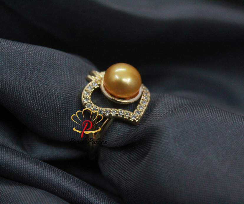 Velvet Glow Wrap pearl ring — 2