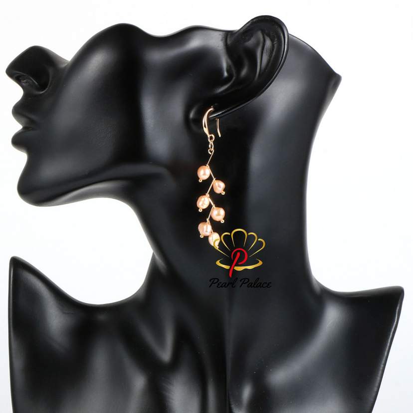 purple Dewdrop Grace Pearl Earrings — 2