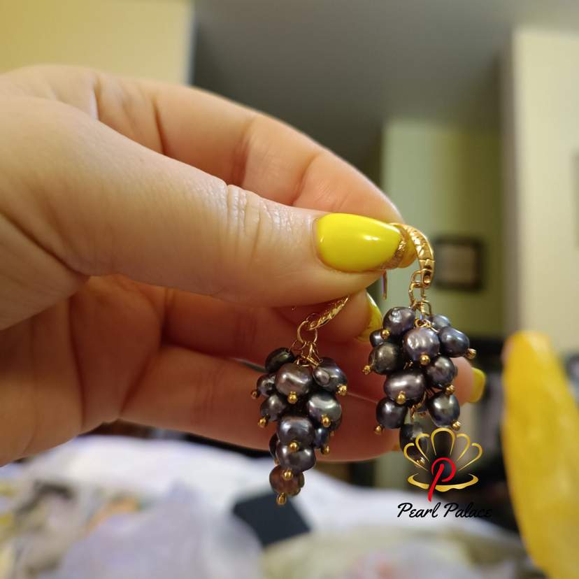 Black Ivory Glow Freshwater Pearls Pearl size : 4-5mm length : 7 cm — 2