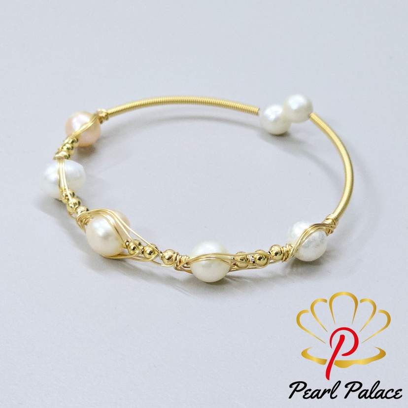 Aurora Pearl Charm Adjustable Bracelet — 2