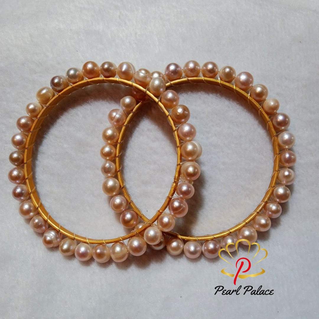 Fresh Water Pearl pink Color Fresh Water Pearl Churi