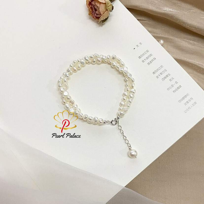 Double Layered Freshwater Pearl Bracelet — 2