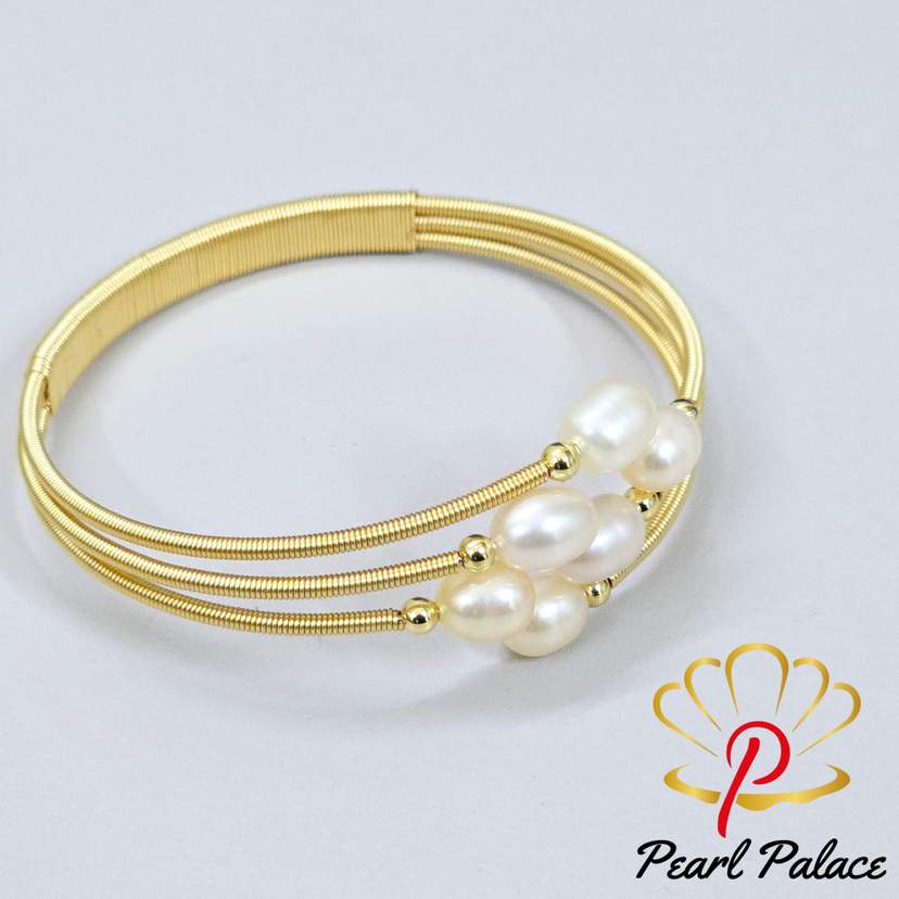 Pearl Radiance Cuff adjustable bracelet — 2
