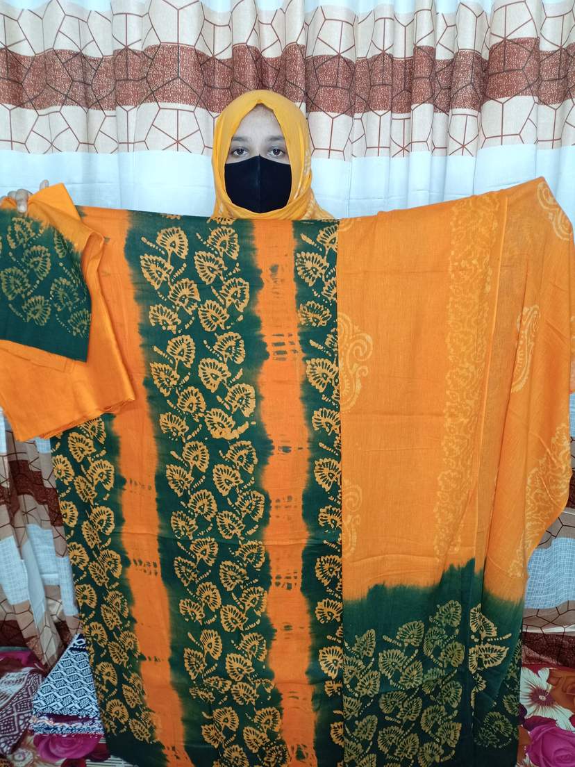 অরগেন্ডি টারসেল বাটিক থ্রি পিস — 2